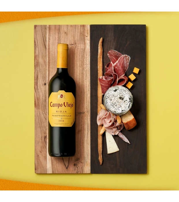Вино Campo Viejo Rioja Tempranillo червоне сухе 0,75л 10,5-15% купити
