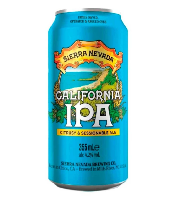 Пиво светлое фильтрованное непастеризованное Сиерра Невада Калифорния IPA 355мл 4,2%