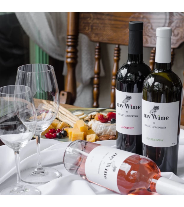 Вино белое сухое My Wine Eduard Gorodetsky Шардоне 0,75л 12,5% купить