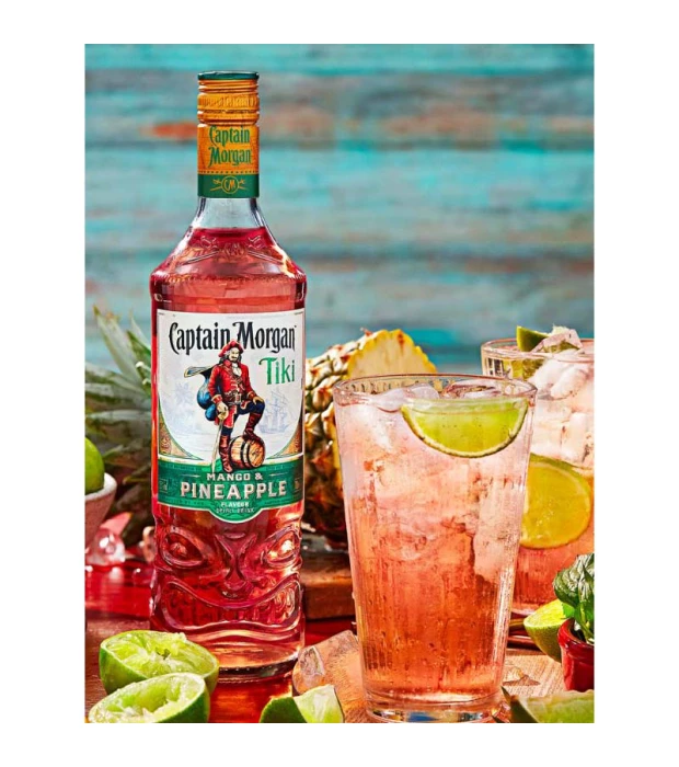 Ром Captain Morgan напиток на основе рома Tiki Mango+Pineapple 0,7 л 25% купить