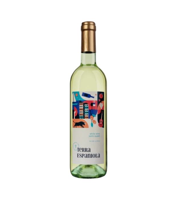 Вино Terra Espaniola белое полусладкое 0,75л 10,5%