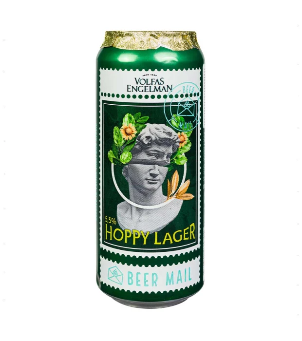 Пиво Volfas Engelman Hoppy Lager світле фільтроване 0,5л 5,5%