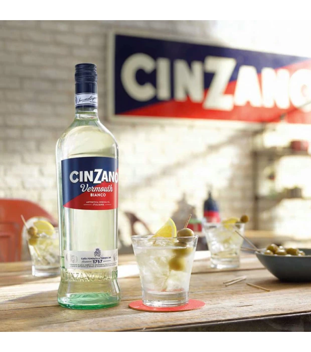Вермут Cinzano Bianco полусладкий 1л 15% купить