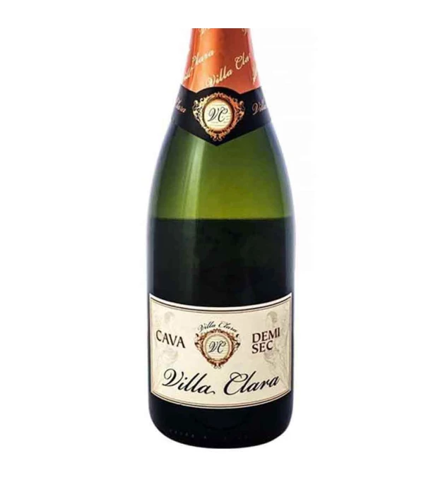 Вино игристое Villa Clara Cava Semi Seco белое сухое 0,75л 11,5% купить