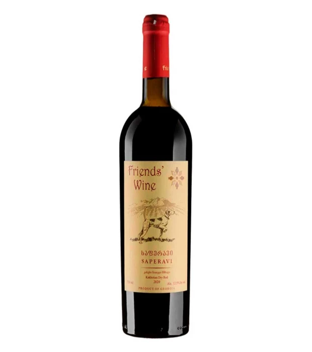 Вино красное сухое Friends' Wine Saperavi 0,75л 13,5%