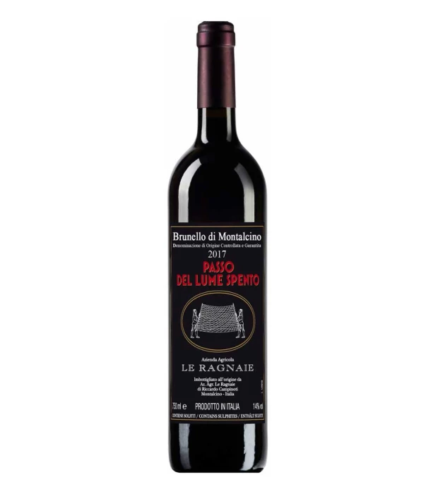 Вино Le Ragnaie Brunello di Montalcino Passo del Lume Spento 2020 червоне сухе 0,75л 13,5%