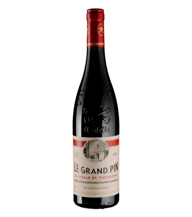 Вино Chapelle Saint Theodoric Châteauneuf-du-Pape Le Grand Pin 2021 червоне сухе 0,75л 14,5%
