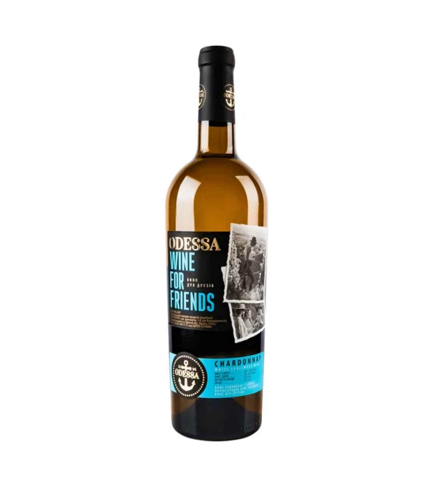 Вино Odessa Wine For Friends Шардоне біле напівсолодке 0,75л 9-13%