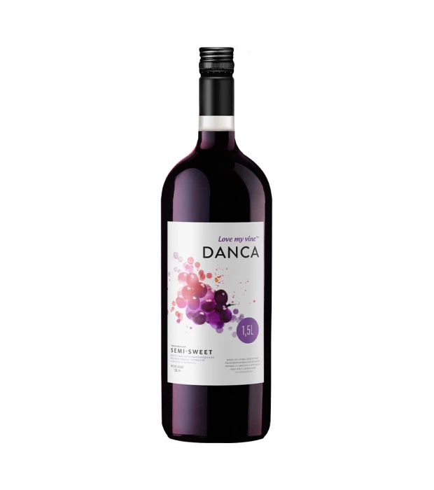 Напиток винный Danca красный полусладкий 1,5 л 8-8,5%