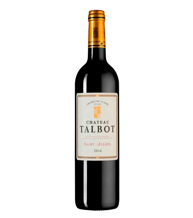 Вино Chateau Talbot Saint-Julien 2016 червоне сухе 0,75л 13,5%