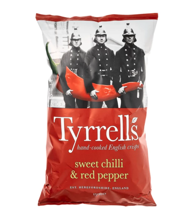 Чипсы картофельные со сладким чили и красным перцем Tyrrell's 150 г