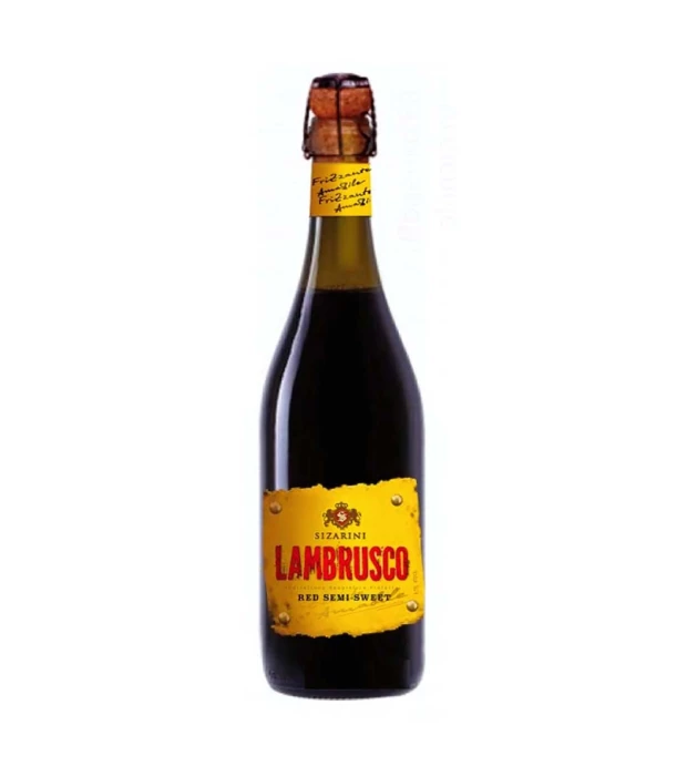 Вино игристое Sizarini Lambrusco красное полусладкое 0,75 л 8%