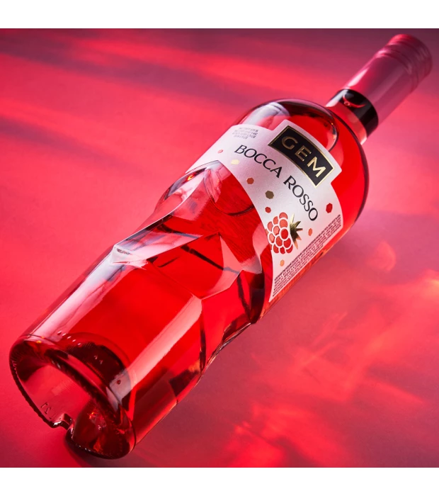 Напиток винный слабоалк. газированный GEM Bocca Rosso полусладкий розовый 0,75л 6,9% купить