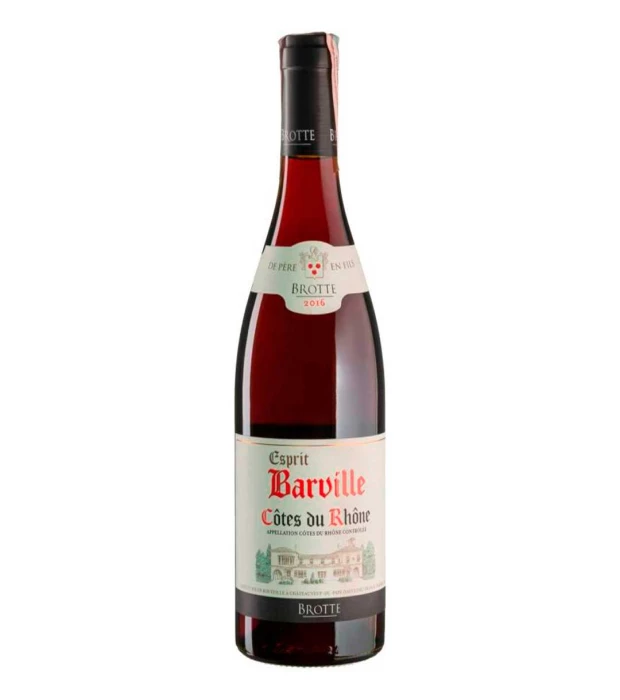 Вино красное сухое Brotte S.A. Cotes du Rhon Esprit Barville 0,75л 14%