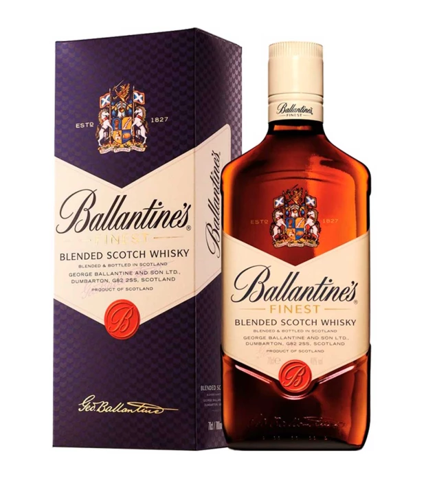 Виски Баллантайнс Файнест металлическая упаковка, Ballantine's Finest in metal box 0,7 л 40%