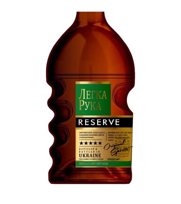 Напиток спиртовой Легка Рука Reserve с добавлением коньячных спиртов не меньше 5 лет 0,5л 40% купить