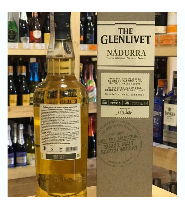 Виски The Glenlivet Nadurra First Fill 0,7л 59,1% в коробке купить