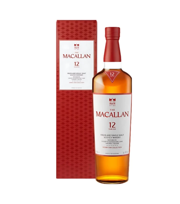 Виски Macallan Sherry Oak 12 лет выдержки 0,7л 40% в коробке