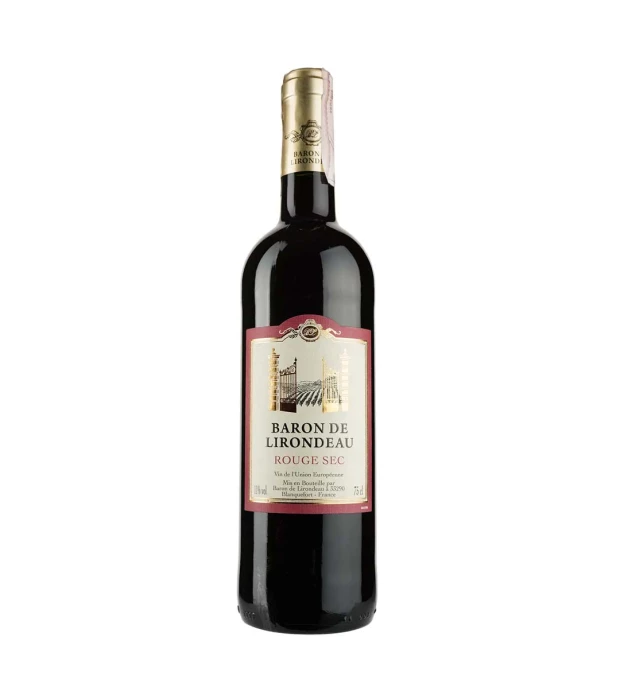 Вино Baron de Lirondeau Rouge Sec червоне сухе 0,75л 11%