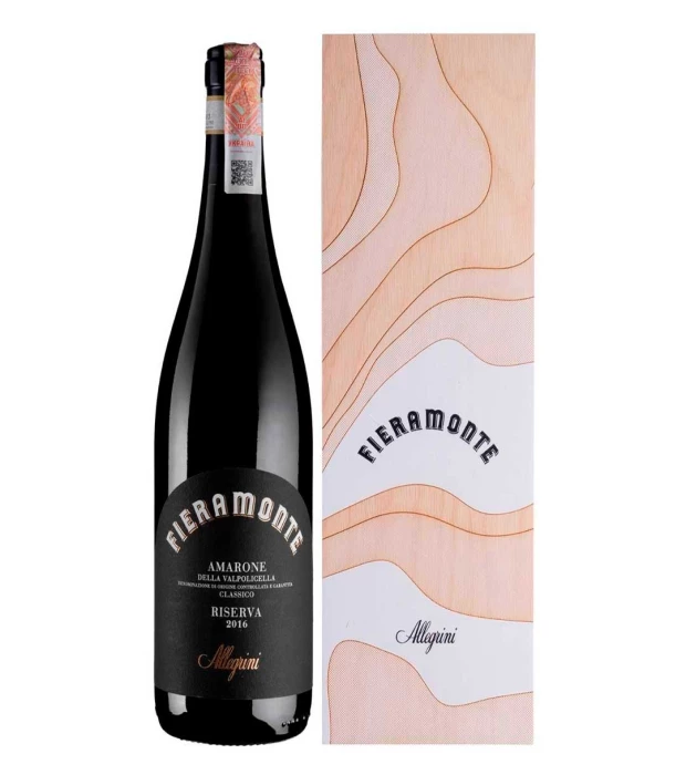 Вино Allegrini Fieramonte Amarone della Valpolicella Classico Riserva 2016 красное сухое 0,75л 16,5%
