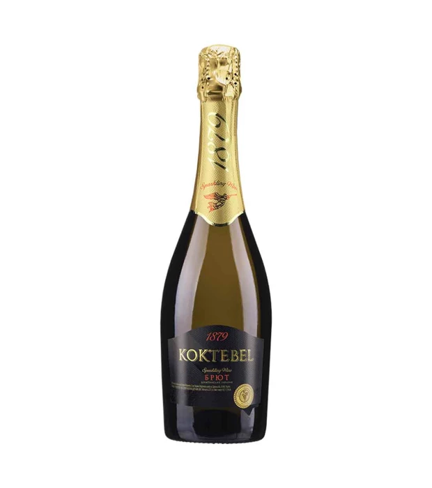 Вино игристое Коктебель белое брют 0,75л 10,5-12,5%