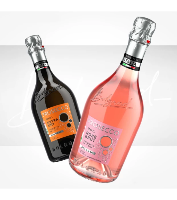 Вино игристое Bolgrad Prosecco Rose Brut DOC 0,75л 11% купить
