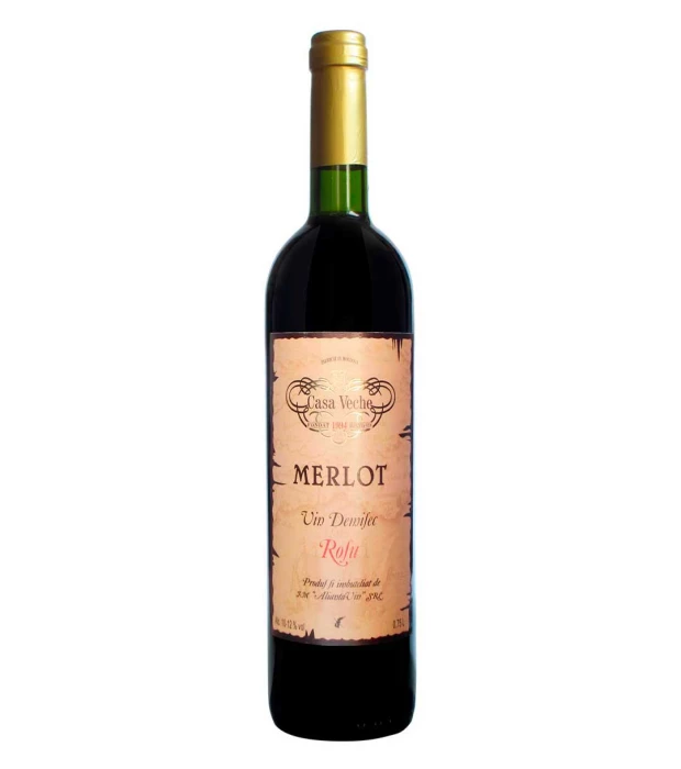 Вино "Мерло" Casa Veche красное полусухое Алианца Вин 0,75л 12%