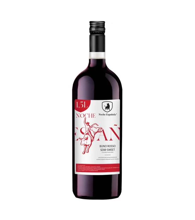 Напиток винный Noche Espanola Buno полусладкий красный 1,5л 8,0-8,5%