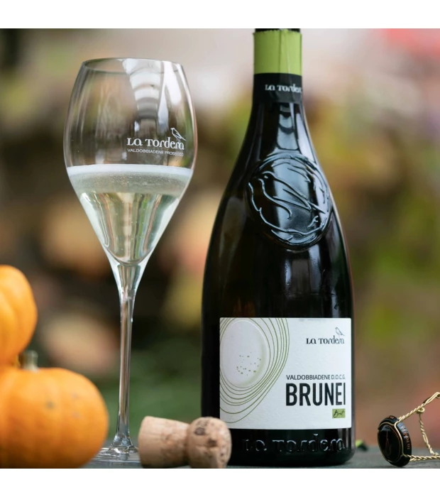 Вино игристое La Tordera Prosecco Valdobbiadene Superiore Docg Brunei Spumante белое брют 0,75л 11,5% купить