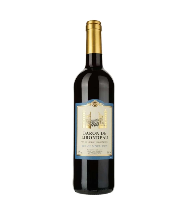 Вино Baron de Lirondeau червоне напівсолодке 0,75л 10,5%