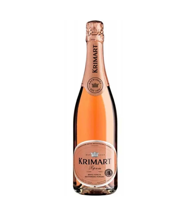Вино игристое Krimart розовое брют 0,75л 10-13,5%