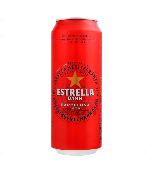 Пиво Estrella Damm Lager светлое фильтрованное 4,6% 0,5л