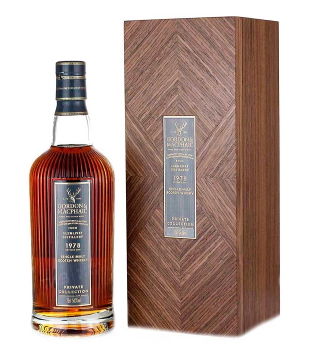 Виски односолодовый выдержанный Glenlivet Private Collection Gordon & MacPhail 1978 подарочная коробка 0,7л 54,3%