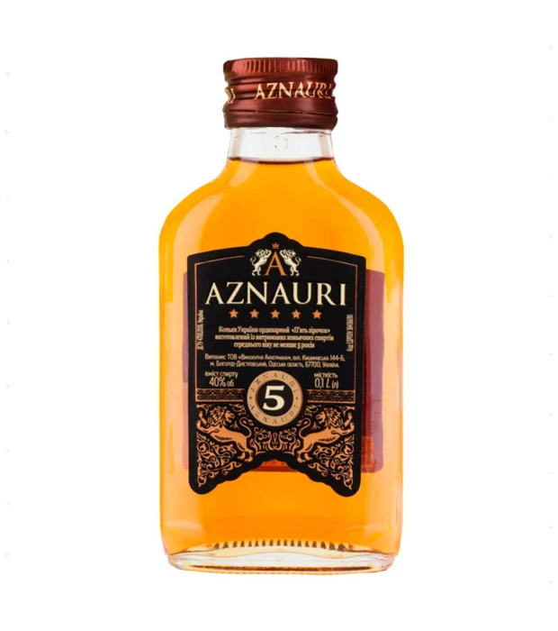 Коньяк Украины Aznauri 5 лет выдержки 0,1л 40%