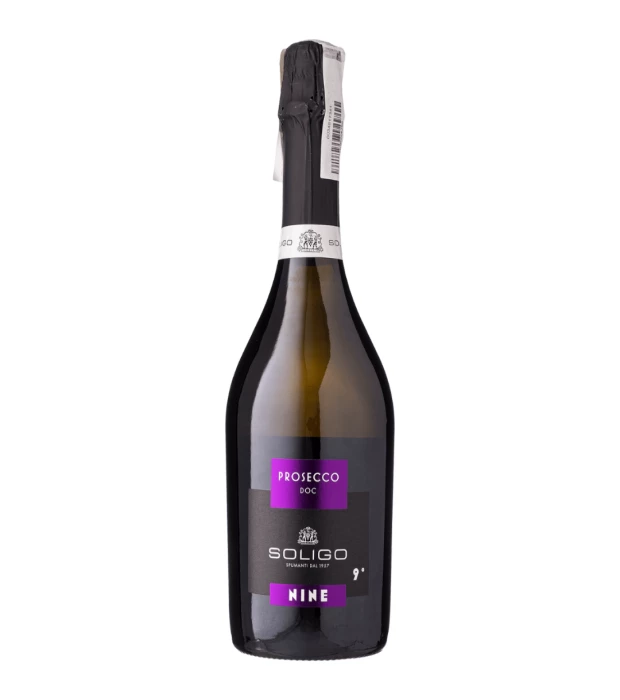 Вино игристое белое сухое Soligo Nine Prosecco DOC Dry 0,75л 11,5%