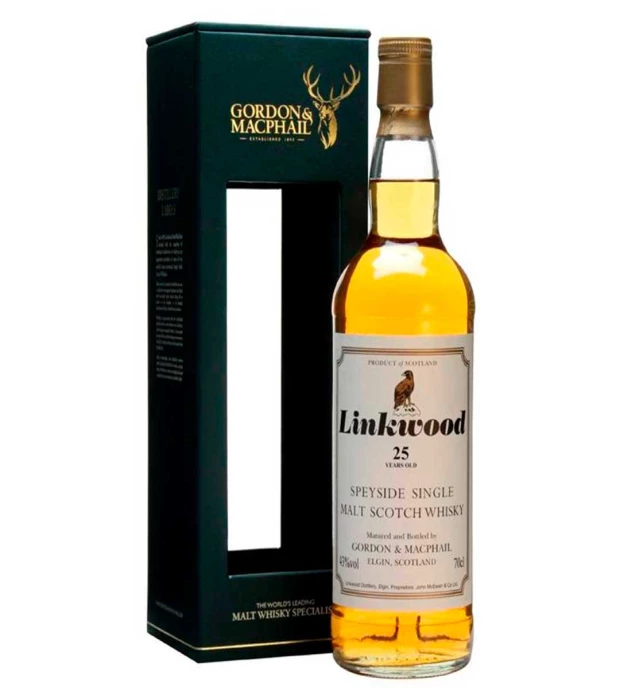 Виски односолодовый Linkwood 25yo Gordon & MacPhail подарочная коробка 0,7л 46%