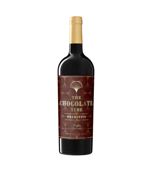 Вино Mare Magnum Primitivo Chocolate Tube Organic червоне сухе 0,75л 14%