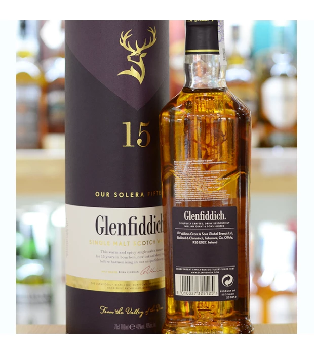 Виски односолодовый Glenfiddich 15 лет выдержки 0,7 л 40% купить