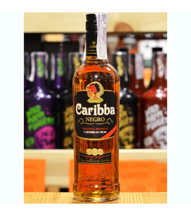 Ром эстонский Caribba Negro 1л 37,5% купить