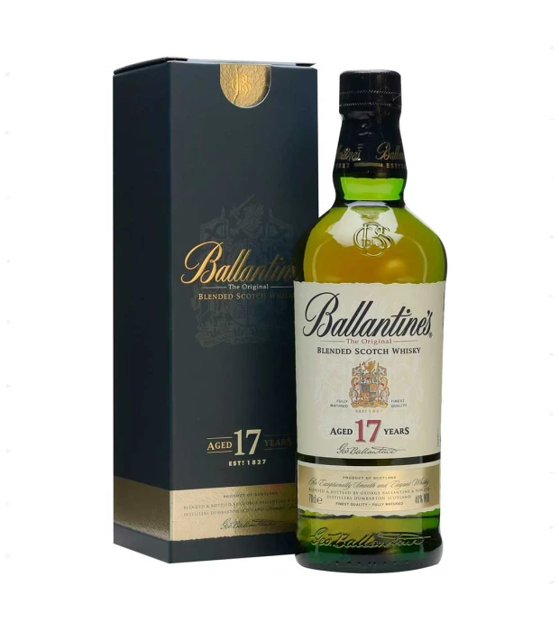 Віскі Ballantine's 17 років 0,7 л 40% в подарунковій упаковці