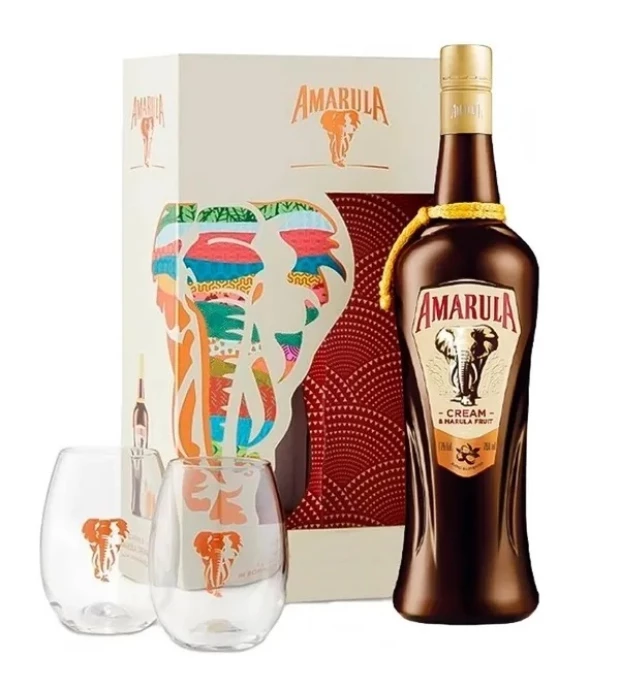 Крем-ликер Амаrula Marula Fruit Cream 0,7л 17% + 2 стакана