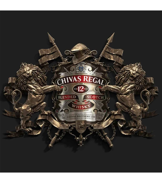 Виски Chivas Regal 12 лет выдержки в подарочной упаковке 1 л 40% купить