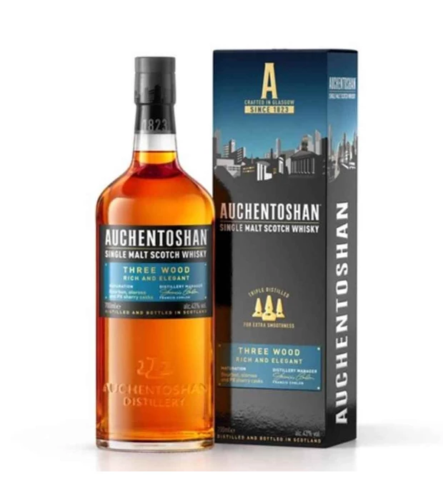 Виски односолодовый Auchentoshan Three Wood 0,7 л 43%