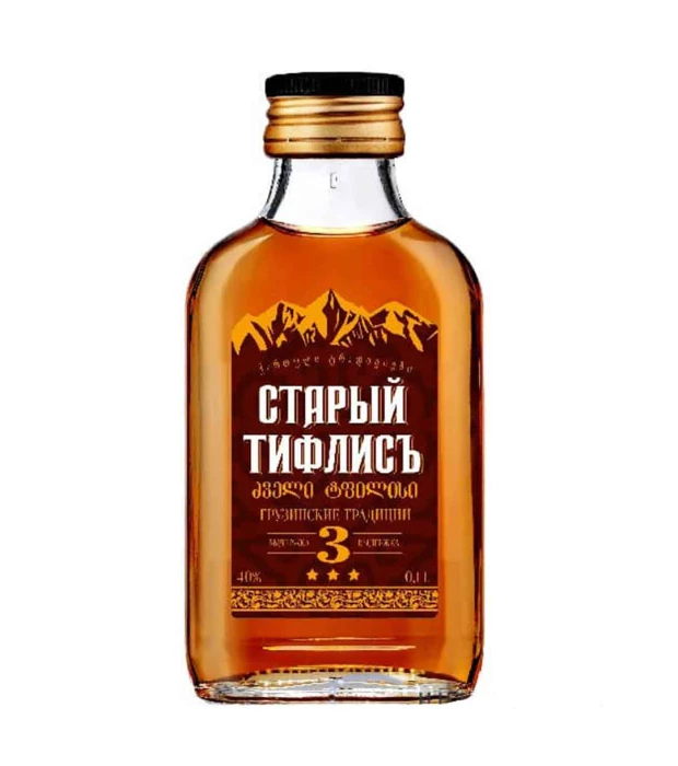 Бренди грузинский Старый Тифлисъ 3 года выдержки 0,1л 40%