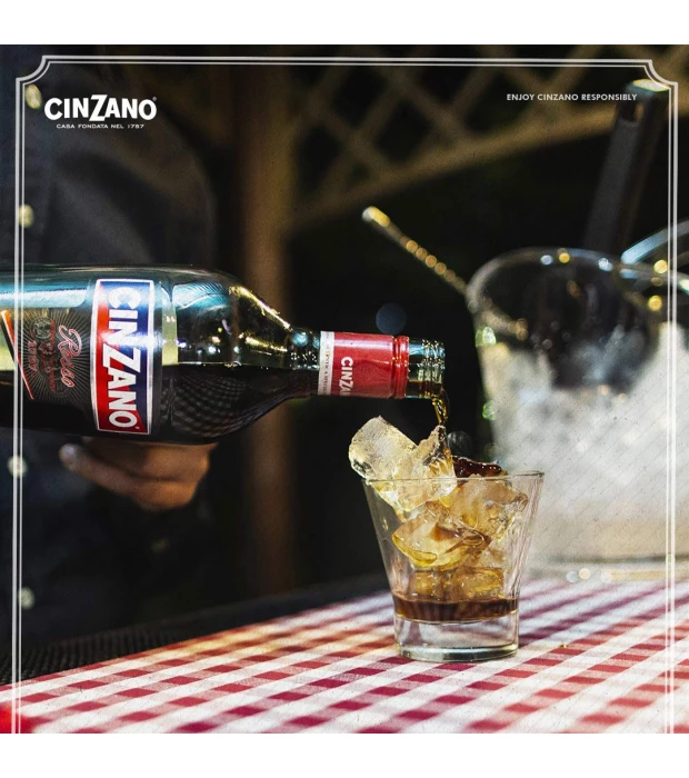 Вермут Cinzano Rosso сладкий 1л 15% купить