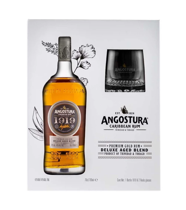 Ром Angostura 1919 0,7л 40% +2 склянки подарунок
