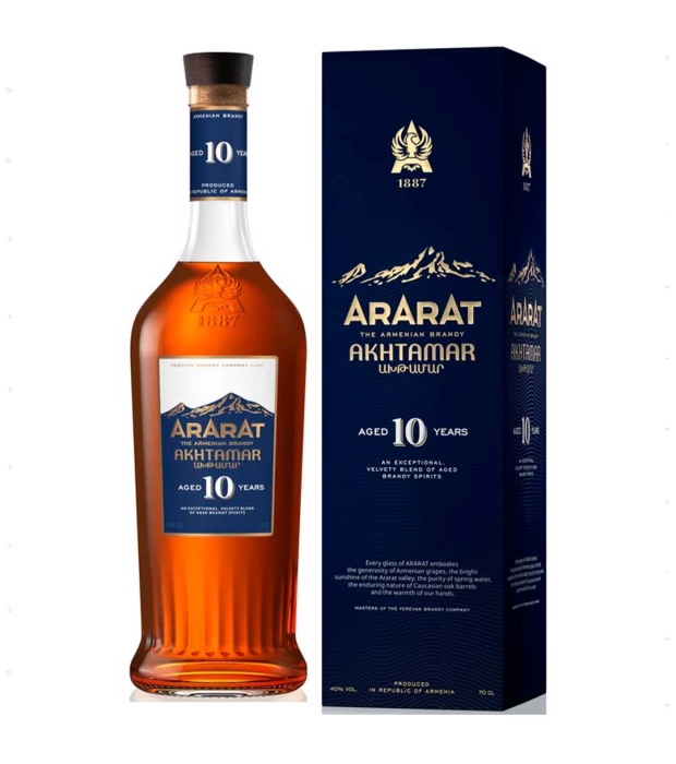 Бренді вірменське Ararat Akhtamar 10 років витримки 0,7л 40%  в коробці