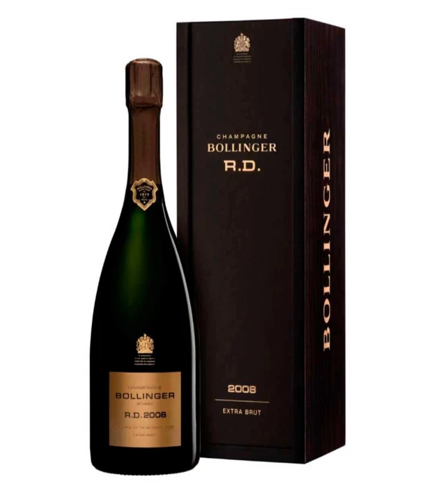 Шампанское Bollinger R.D. Extra Brut 2008 белое экстра-брют в подарочной коробке 0,75л 12,5%