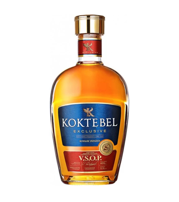 Коньяк Украини Коктебель Эксклюзив VSOP 5 лет выдержки 0,5л 40%