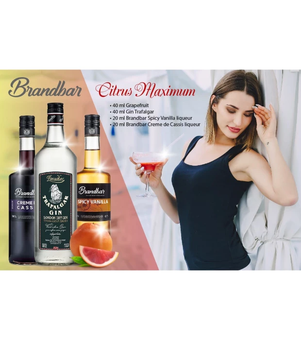 Лікер крем Brandbar Crème de Cassis 0,7л 18% купити